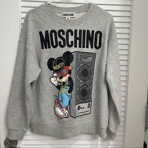 H&M * Moschino mens Mickey DJ Hoodies